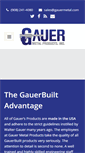 Mobile Screenshot of gauermetal.com